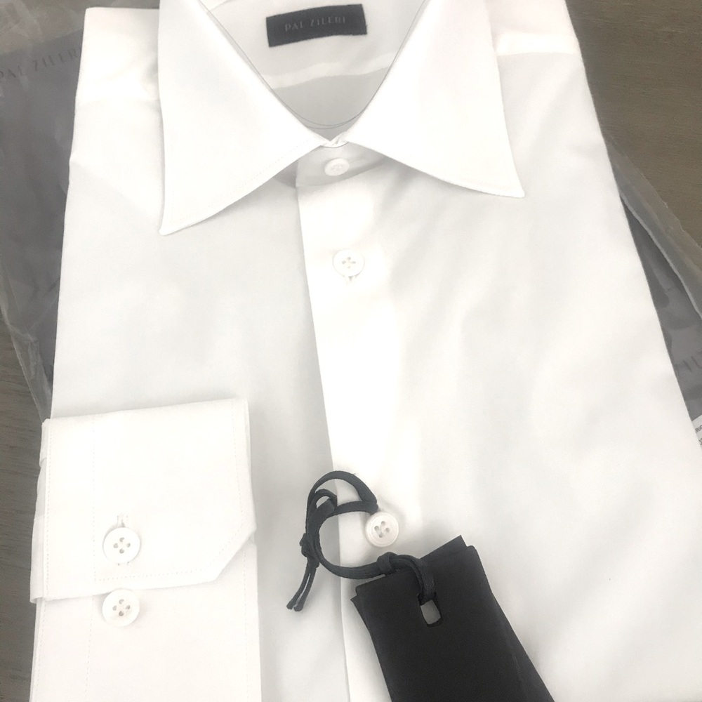 Pal Zileri men’s white dress  shirt